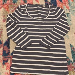 J Crew Zip Back Tee